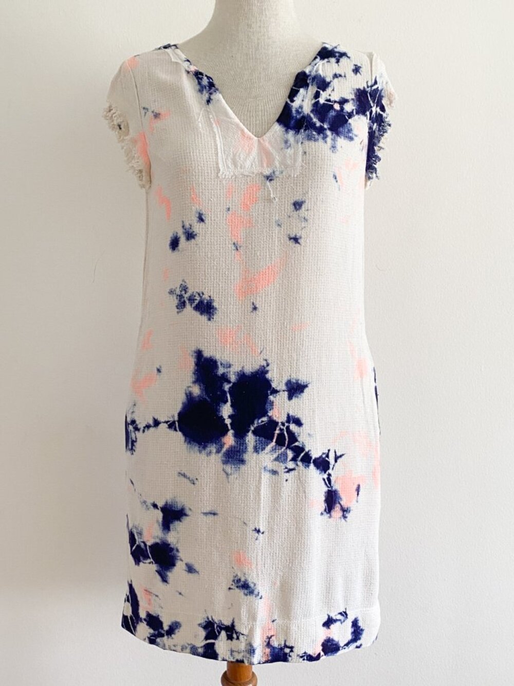 Raquel Allegra Tie Dye Woven Silk Mini Dress